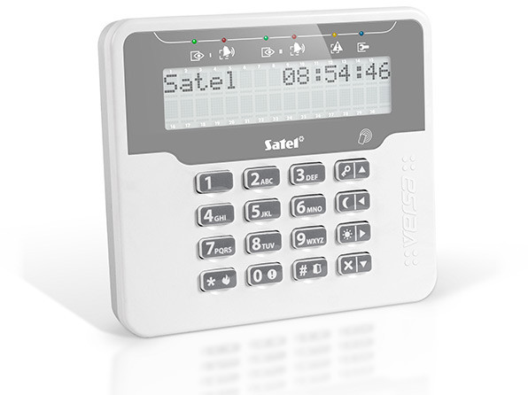 SATEL VERSA-LCDR-WH manipulator LCD z czytnikiem RFID do central VERSA, biały SATEL VERSA-LCDR-WH manipulator LCD z czytnikiem RFID do central VERSA, biały