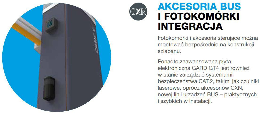 Szlaban CAME GARD GT4 - zestaw do 4 metrów