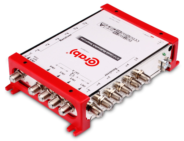 Multiswitch CORAB Smart Line 5/12 radiowy 5 wejść 12 wyjść z zasilaczem do TV SAT i DVB-T Multiswitch CORAB Smart Line 5/12 radiowy 5 wejść 12 wyjść z zasilaczem do TV SAT i DVB-T