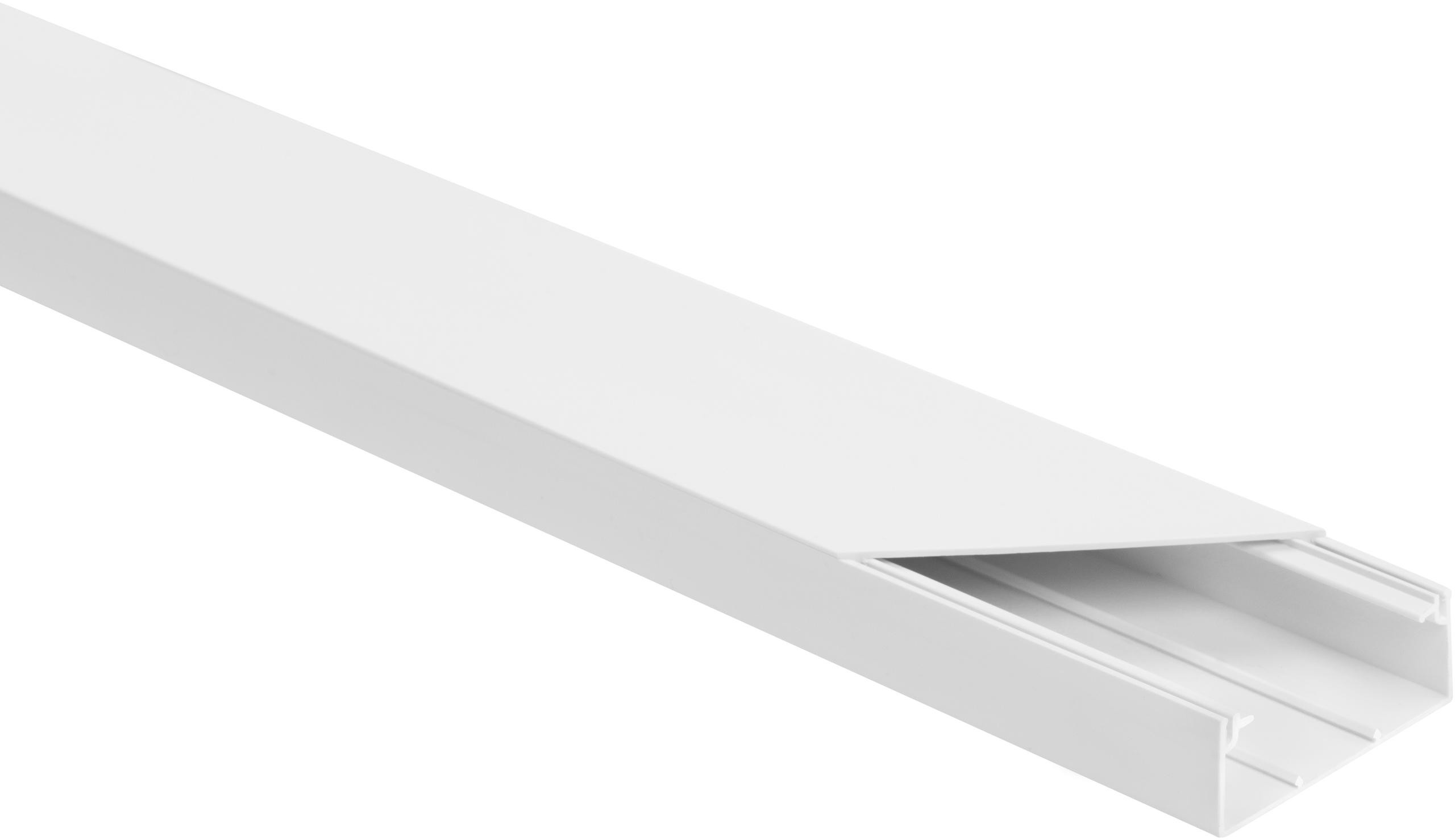 Canalina passacavi in PVC per impianti elettrici Kit. bianco LS 60x25 2m (Confezione pacco  10 pz .)
