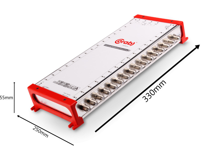 CORAB Multiswitch Smart Line 5/32 5 wejść 32 wyjścia SAT DVB-T2 aktywny zasilacz wewnętrzny instalacja antenowa CORAB Multiswitch Smart Line 5/32 5 wejść 32 wyjścia SAT DVB-T2 aktywny zasilacz wewnętrzny instalacja antenowa