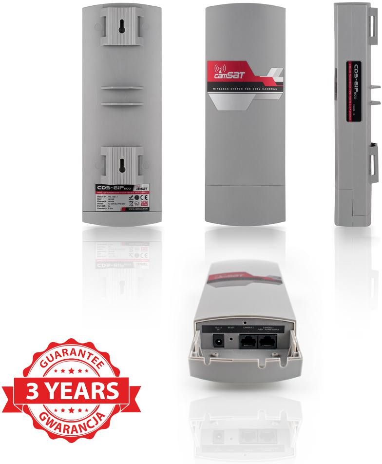 CAMSAT CDS-6IP eco moduł radiowy bezprzewodowy 5.6 GHz do kamer IP HD 4K LAN 2km zasięg IP55 CAMSAT CDS-6IP eco moduł radiowy bezprzewodowy 5.6 GHz do kamer IP HD 4K LAN 2km zasięg IP55