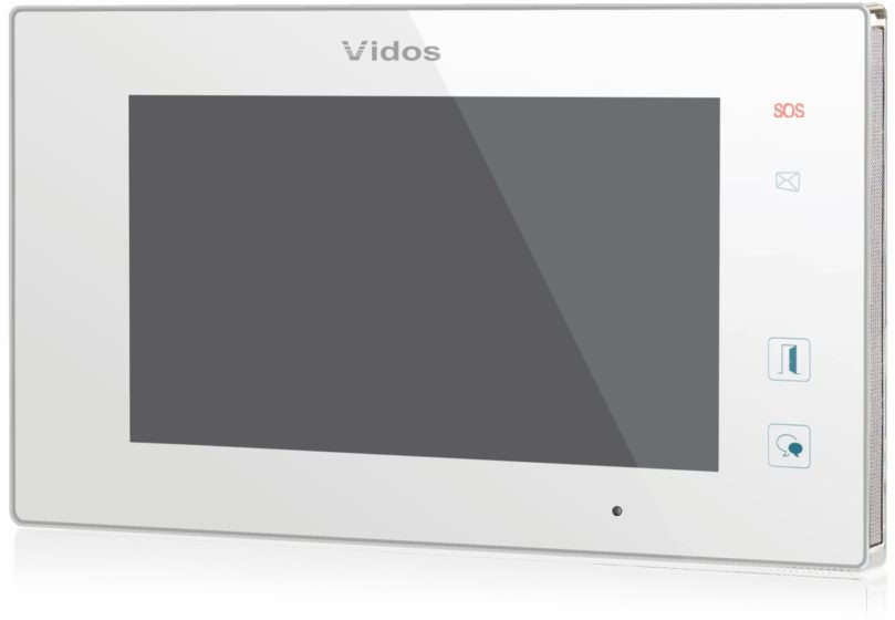 VIDOS DUO M1021W-2 monitor wideodomofonu 7 cali LCD dotykowy biały 2-żyłowy do 4 stacji VIDOS DUO M1021W-2 monitor wideodomofonu 7 cali LCD dotykowy biały 2-żyłowy do 4 stacji