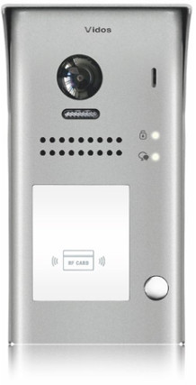 Stacja bramowa VIDOS DUO S1101A, 1-rodzinna, kamera 105 st., czytnik RFID, aluminium, IP54 Stacja bramowa VIDOS DUO S1101A, 1-rodzinna, kamera 105 st., czytnik RFID, aluminium, IP54