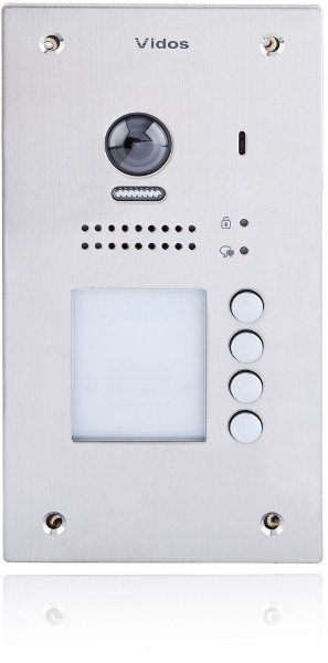VIDOS DUO S1204A czterorodzinna stacja bramowa 2MP RFID IP54 wideodomofon VIDOS DUO S1204A czterorodzinna stacja bramowa 2MP RFID IP54 wideodomofon