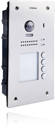 VIDOS DUO S1204A czterorodzinna stacja bramowa 2MP RFID IP54 wideodomofon VIDOS DUO S1204A czterorodzinna stacja bramowa 2MP RFID IP54 wideodomofon