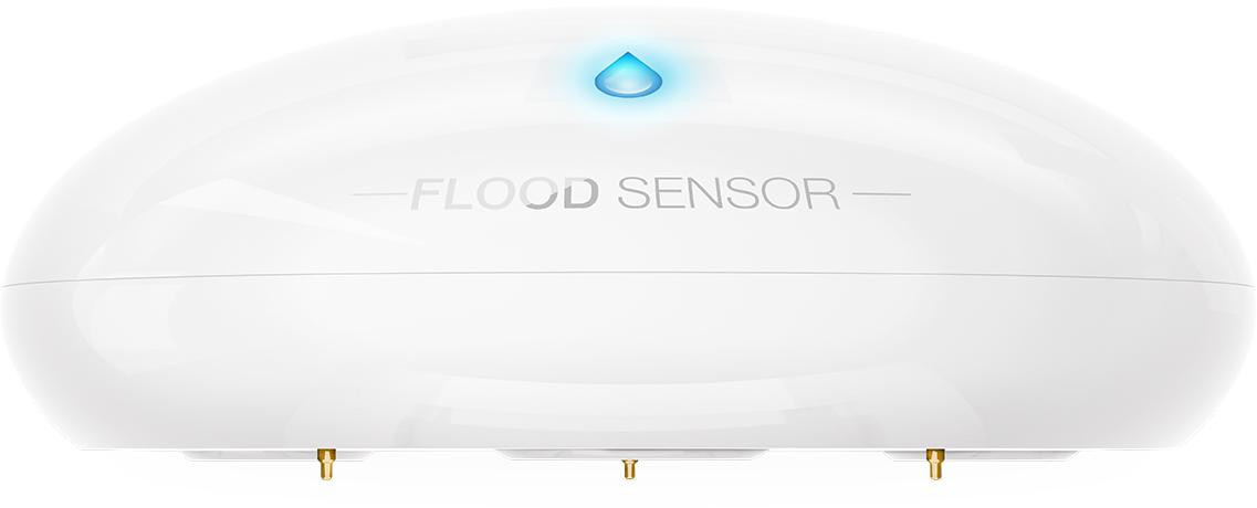 FIBARO Flood Sensor FGFS-101 czujnik zalania Z-Wave Plus z pomiarem temperatury, alarm dźwiękowy i LED FIBARO Flood Sensor FGFS-101 czujnik zalania Z-Wave Plus z pomiarem temperatury, alarm dźwiękowy i LED