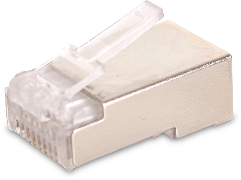 Connettore spina di rete GETFORT RJ45 CAT.5e 8P8C SCHERMATO