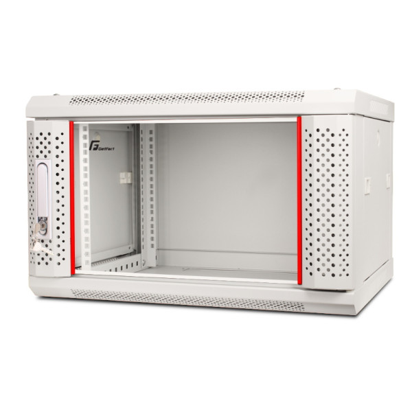 SZAFA RACK GETFORT 19 CALI 6U 600X450 WISZĄCA SZARA