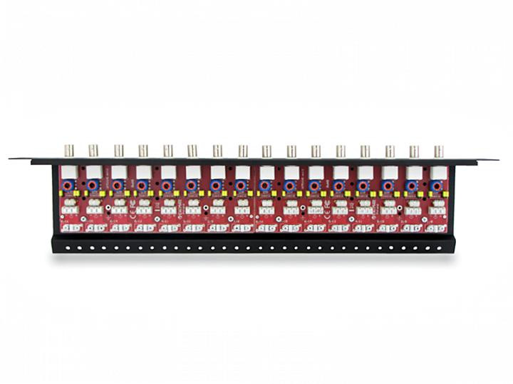 EWIMAR LHD-16R-PRO zabezpieczenie przeciwprzepięciowe 16 kanałów koncentryk skrętka RACK 19 cali AHD HD-CVI HD-TVI EWIMAR LHD-16R-PRO zabezpieczenie przeciwprzepięciowe 16 kanałów koncentryk skrętka RACK 19 cali AHD HD-CVI HD-TVI