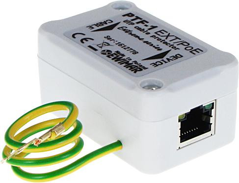 Protezione da sovratensione a 1 canale  per telecamere  IP della serie EXTREME EWIMAR PTF-51-EXT/PoE