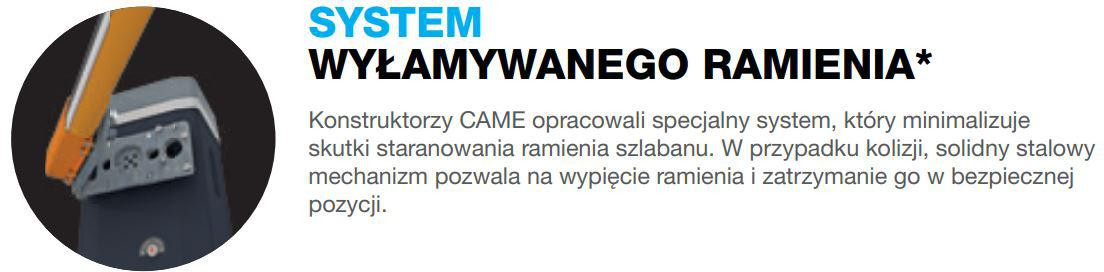 Szlaban CAME GARD GT8 - zestaw do 8 metrów