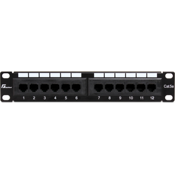 Patch Panel Getfort 10 cali 12 portów PGF-5EUTP12-B4