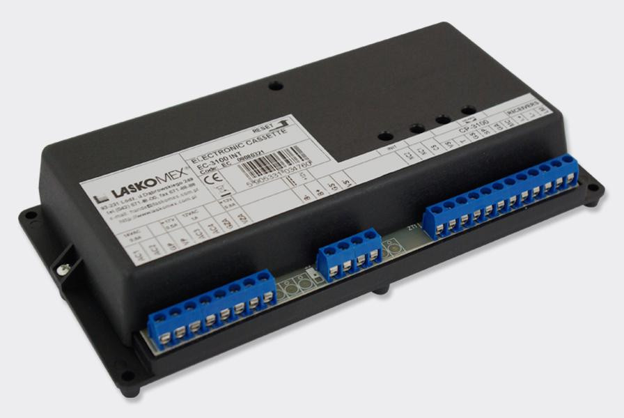 Laskomex EC-3100R-2 INT kaseta elektroniki domofonu CD-3100, 8 wejść, RFID i Dallas Laskomex EC-3100R-2 INT kaseta elektroniki domofonu CD-3100, 8 wejść, RFID i Dallas