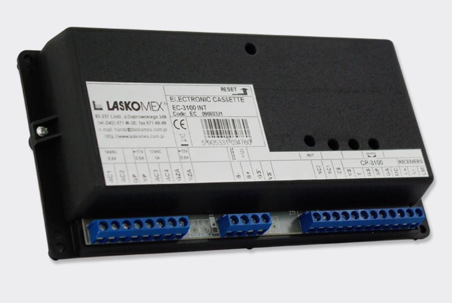 Laskomex EC-3100R-2 INT kaseta elektroniki domofonu CD-3100, 8 wejść, RFID i Dallas Laskomex EC-3100R-2 INT kaseta elektroniki domofonu CD-3100, 8 wejść, RFID i Dallas