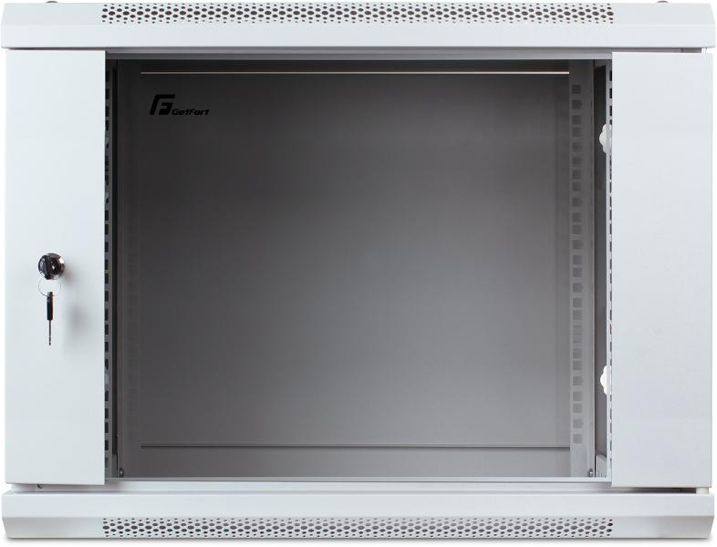 Armadio Rack 19" GETFORT ECO v2 19  pollici 9U 600X450 a muro / parete grigia
