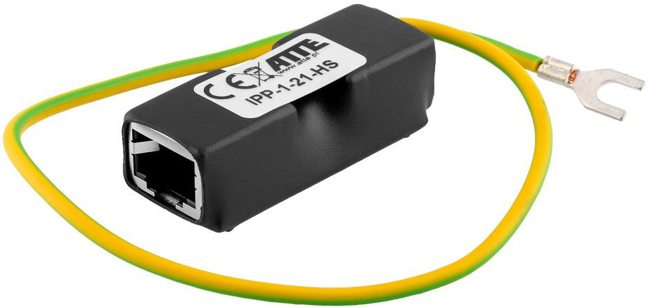 Scaricatore di sovratensione Gigabit LAN + PoE ATTE IPP-1-21-HS