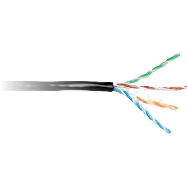 KABEL SKRĘTKA GETFORT CAT.5E U/UTP UV ŻELOWANY 1m