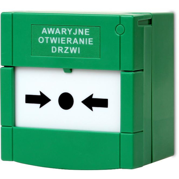 Zielony przycisk ewakuacyjny resetowalny Getfort GF-PE01