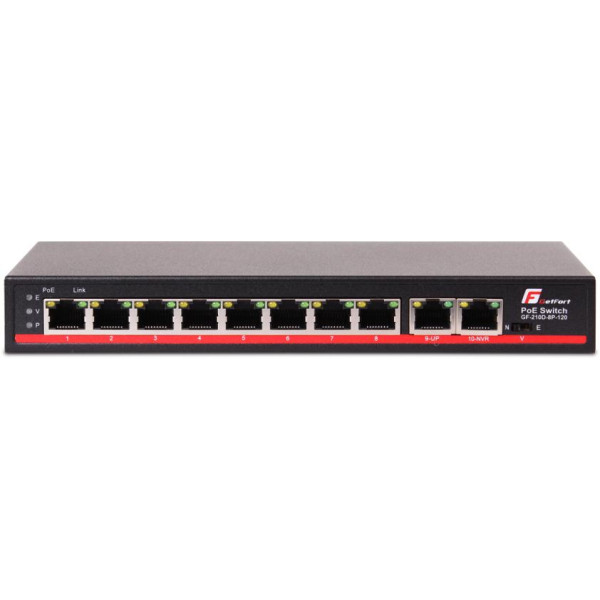 SWITCH POE GETFORT 8FE+2GE 120W