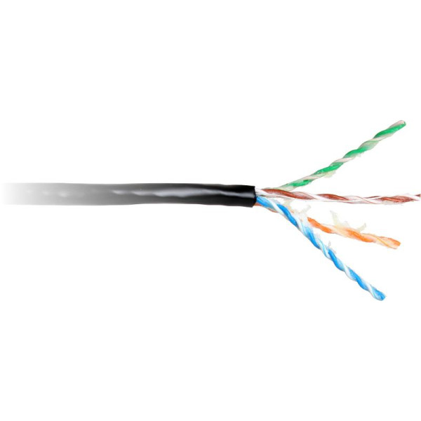 KABEL SKRĘTKA GETFORT CAT.6 U/UTP UV ŻELOWANY 1m