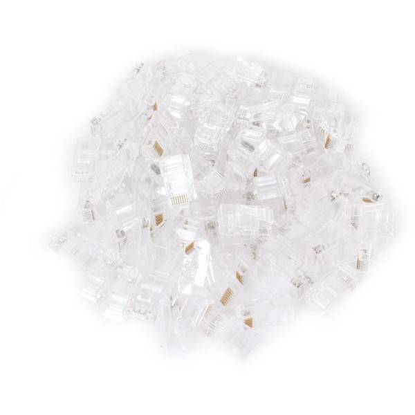 WTYK SIECIOWY PRZELOTOWY GETFORT RJ45 CAT.5e 8P8C (100szt)