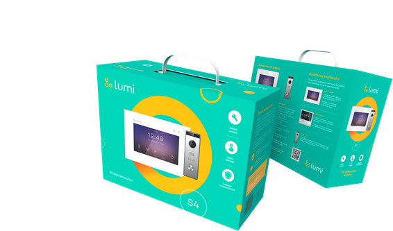 LUMI S4 zestaw wideodomofonowy, monitor dotykowy 7 cali, panel kamera 1080p, microSD LUMI S4 zestaw wideodomofonowy, monitor dotykowy 7 cali, panel kamera 1080p, microSD