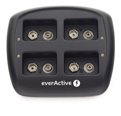 Caricabatterie per batterie ricaricabili 6F22 / HR22 / 9V everActive NC-109