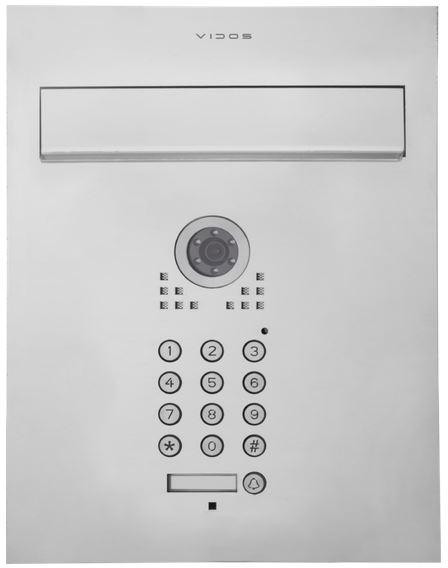 VIDOS S561D-SKP skrzynka na listy z wideodomofonem szyfrator PIN IR kamera podtynkowa ogrodzenie VIDOS S561D-SKP skrzynka na listy z wideodomofonem szyfrator PIN IR kamera podtynkowa ogrodzenie
