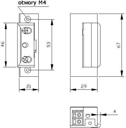 ZACZEP ELEKTRA R4 Z BLOK. Z PAM. SYMETRYCZNY 24V ;23185