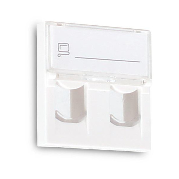 ADAPTER GETFORT 2 MOD 2XRJ45 MOSAIC 45x45mm
