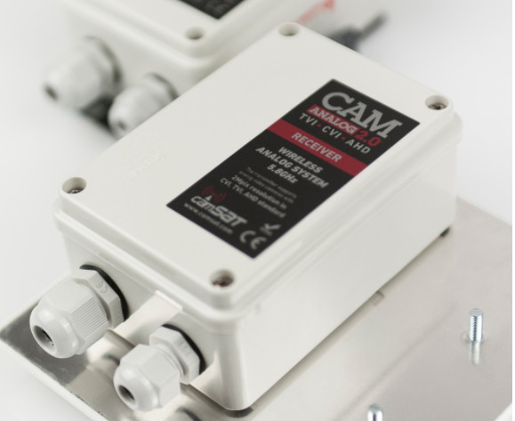 CAMSAT CAM-Analog2.0 zestaw bezprzewodowej transmisji AHD TVI CVI 2Mpx 5,8GHz 500m IP65 CAMSAT CAM-Analog2.0 zestaw bezprzewodowej transmisji AHD TVI CVI 2Mpx 5,8GHz 500m IP65