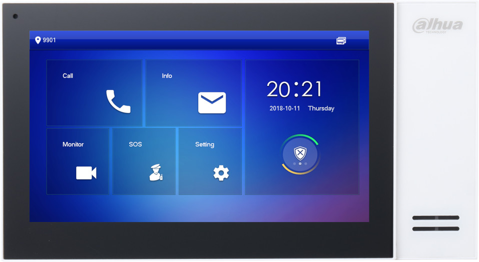 DAHUA VTH2421FW-P monitor wideodomofonu IP 7 cali dotykowy PoE 1024×600 biały DAHUA VTH2421FW-P monitor wideodomofonu IP 7 cali dotykowy PoE 1024×600 biały