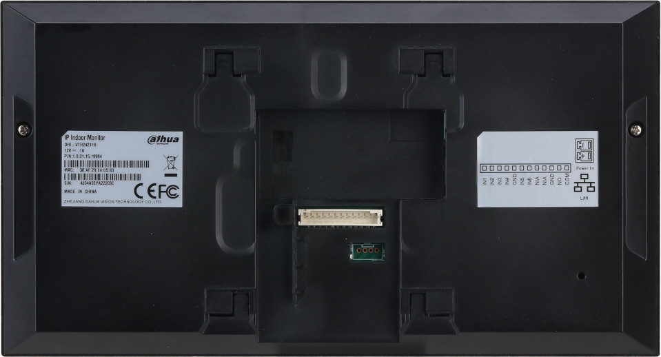 DAHUA VTH2421FB-P monitor wideodomofonu IP 7 cali dotykowy PoE microSD czarny DAHUA VTH2421FB-P monitor wideodomofonu IP 7 cali dotykowy PoE microSD czarny