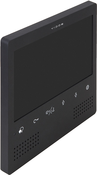 VIDOS DUO M1023B monitor wideodomofonu 7 cali głośnomówiący, dotyk, do 4 paneli, czarny VIDOS DUO M1023B monitor wideodomofonu 7 cali głośnomówiący, dotyk, do 4 paneli, czarny