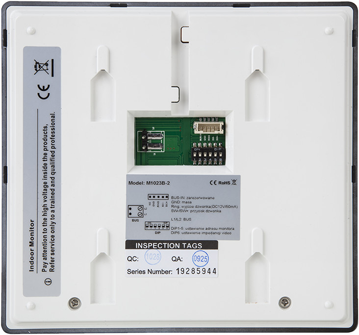 VIDOS DUO M1023B monitor wideodomofonu 7 cali głośnomówiący, dotyk, do 4 paneli, czarny VIDOS DUO M1023B monitor wideodomofonu 7 cali głośnomówiący, dotyk, do 4 paneli, czarny