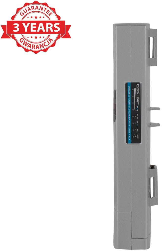 CAMSAT CDS-6IP 3PoE bezprzewodowy transmiter IP kamer 5GHz 63Mbps 3x PoE zasięg 2km outdoor IP65 CAMSAT CDS-6IP 3PoE bezprzewodowy transmiter IP kamer 5GHz 63Mbps 3x PoE zasięg 2km outdoor IP65