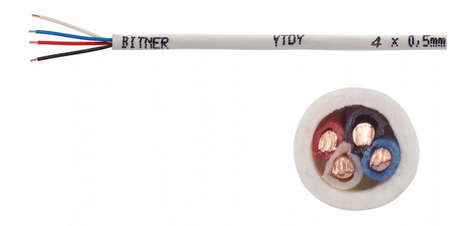 Cavo di allarme CITOFONICO BITNER BiTprotect YTDY 4X0,5 - 100M