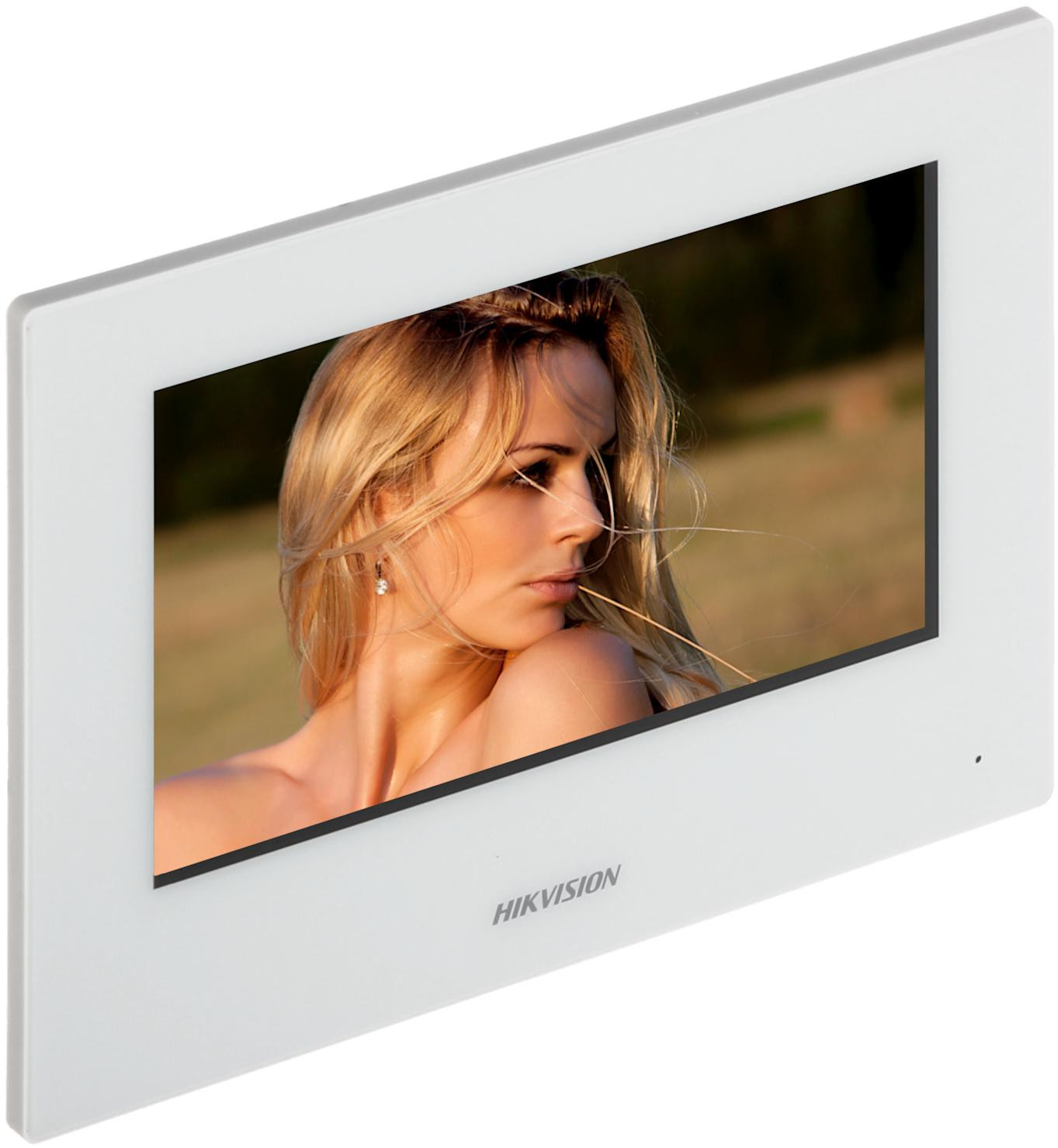 Hikvision DS-KH6320-WTE2-W monitor wideodomofonu 7 cali TFT LCD WiFi 2-żyłowy IP biały Hikvision DS-KH6320-WTE2-W monitor wideodomofonu 7 cali TFT LCD WiFi 2-żyłowy IP biały