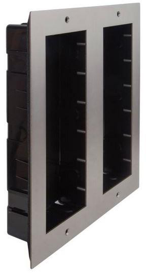 VIDOS D1510-6P ramka sześciomodułowa podtynkowa ze stali szczotkowanej, system DUO MULTI VIDOS D1510-6P ramka sześciomodułowa podtynkowa ze stali szczotkowanej, system DUO MULTI