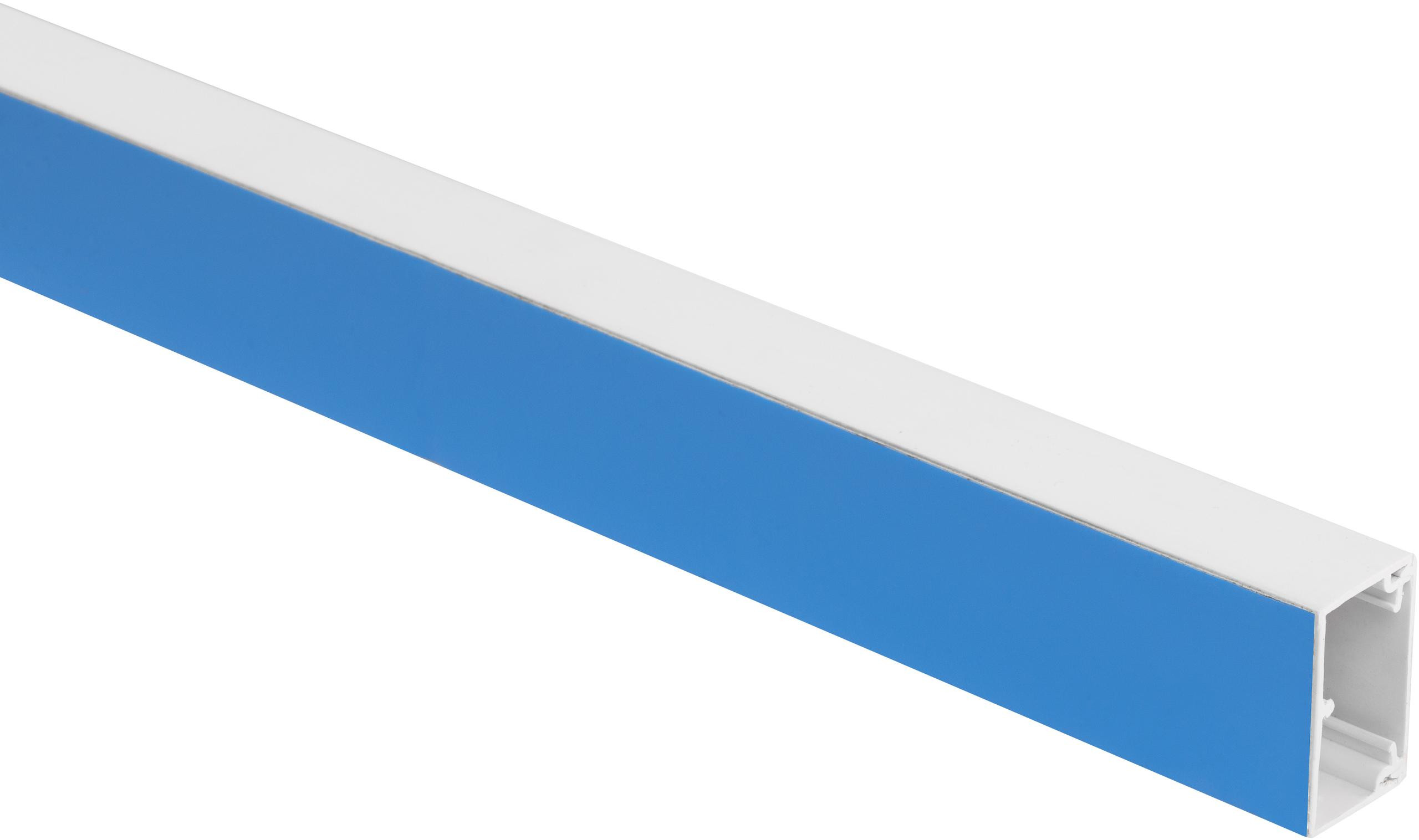 Canalina passacavi in PVC per impianti elettrici con Nastro isolante / Striscia Kit. bianco TLS 40x25 2m (Confezione pacco 10 pz .)