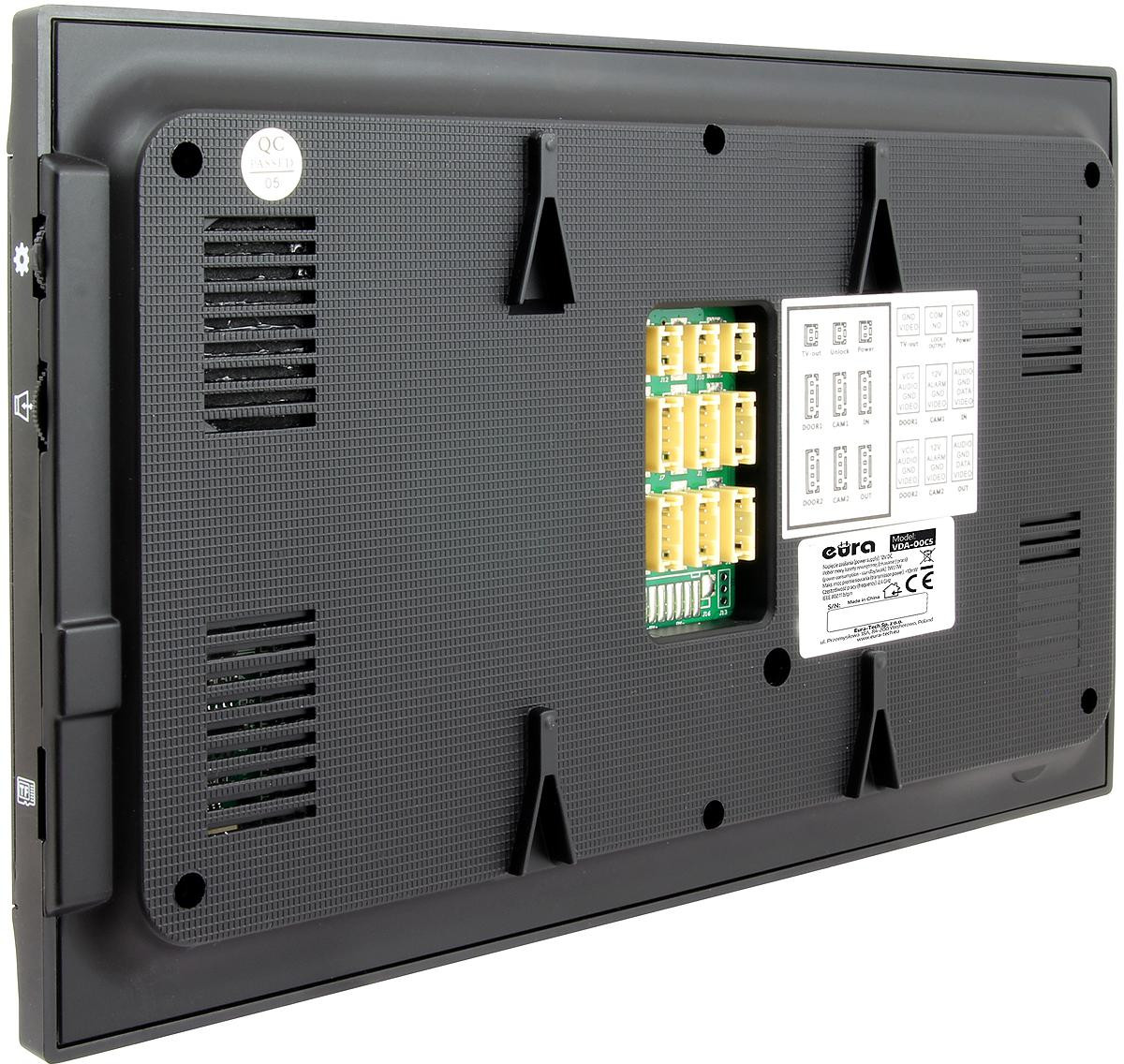 EURA VDP-00C5 czarny wideodomofon Tuya WiFi monitor 7 cali kamera 1080p RFID szyfrator 2 strefy EURA VDP-00C5 czarny wideodomofon Tuya WiFi monitor 7 cali kamera 1080p RFID szyfrator 2 strefy