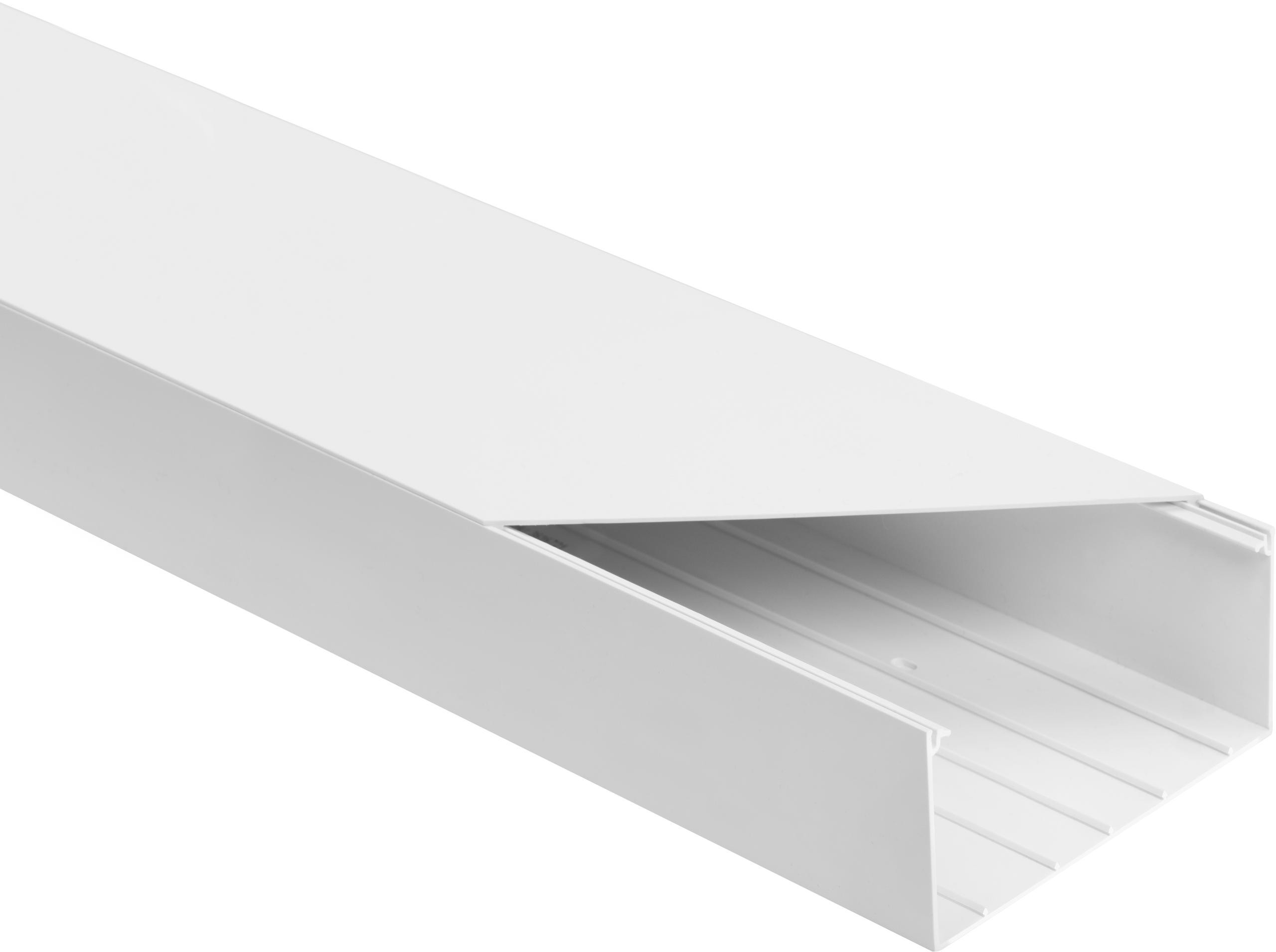 Canalina passacavi in PVC per impianti elettrici Kit. bianco LS 130x60 2m (Confezione pacco 6pz.)