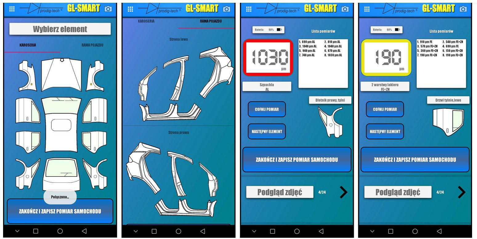 ProDig-Tech GL-PRO-SMART-FAZ miernik grubości lakieru, sonda Fe/NFe/Zn, Bluetooth, aplikacja ProDig-Tech GL-PRO-SMART-FAZ miernik grubości lakieru, sonda Fe/NFe/Zn, Bluetooth, aplikacja