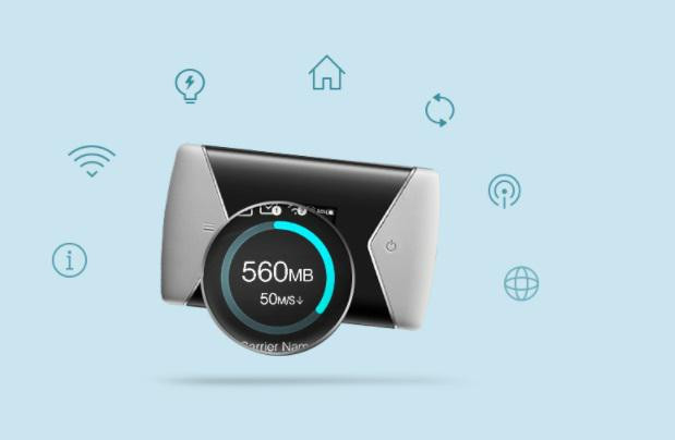 Router mobilny TP-Link M7450 LTE Cat6, do 300 Mb/s, bateria 3000 mAh, 32 urządzenia, microSD Router mobilny TP-Link M7450 LTE Cat6, do 300 Mb/s, bateria 3000 mAh, 32 urządzenia, microSD