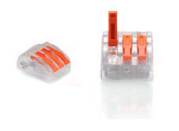 Morsetto raccordo di connessione per CAVI ZATRZASKOWA 0,2-4,0mm2 PC-233 3PRESEA ( 50 pz .)