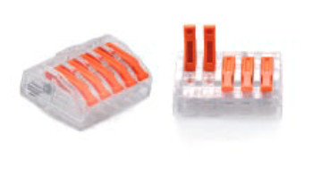 Morsetto raccordo di connessione per CAVI ZATRZASKOWA 0,2-4,0mm2 PC-235 5PRESE ( 1 pz .)