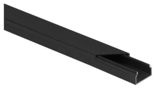 Canalina passacavi in PVC per impianti elettrici Kit. nero CLS 14x14 2m (Confezione pacco  10 pz .)