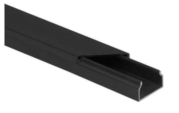 Canalina passacavi in PVC per impianti elettrici Kit. nero CLS 35x14 2m (Confezione pacco  10 pz .)