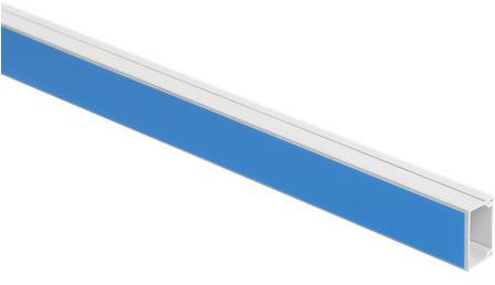 Canalina passacavi in PVC per impianti elettrici con Nastro isolante / Striscia Kit. bianco TLS 15x10 2m (Confezione pacco  10 pz .)